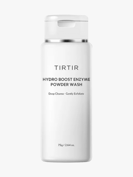Tirtir white branded component with black accents and white lid on light gray background