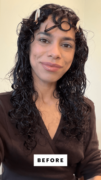 Shipin before applying the Chris McMillan The Hair Mousse